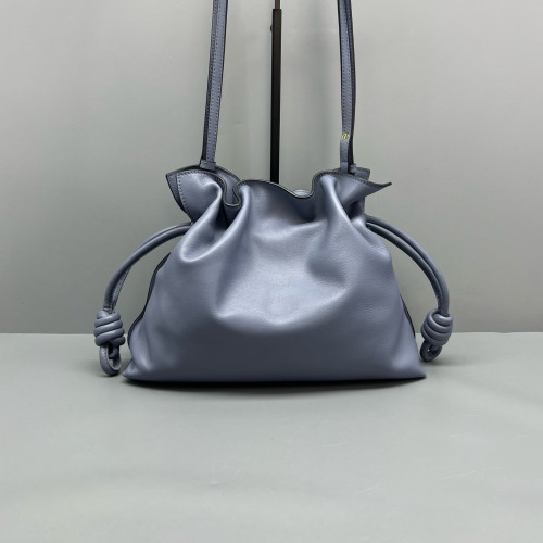 Loewe Medium Flamenco Knot Clutch Calfskin Dusty Blue