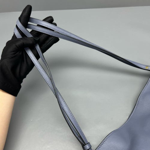 Loewe Medium Flamenco Knot Clutch Calfskin Dusty Blue