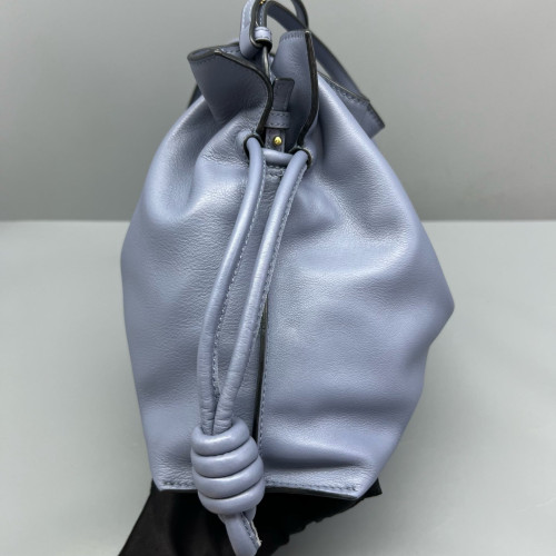Loewe Medium Flamenco Knot Clutch Calfskin Dusty Blue