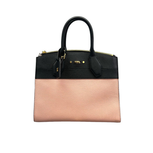 Louis Vuitton City Steamer MM Calfskin Black Pink