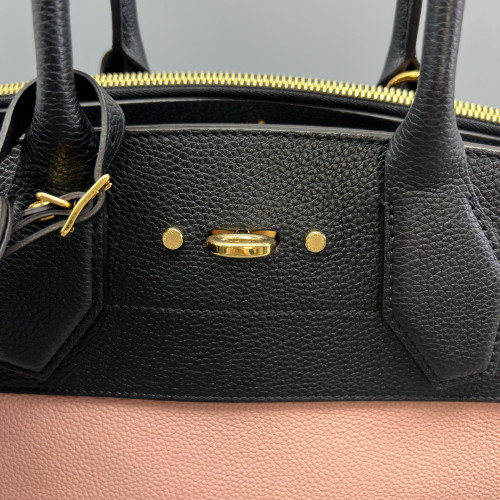 Louis Vuitton City Steamer MM Calfskin Black Pink