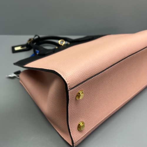 Louis Vuitton City Steamer MM Calfskin Black Pink