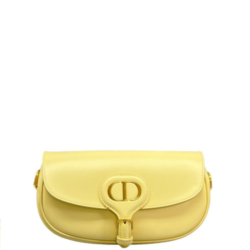 Dior East West Bobby Flap Calfskin Light Yellow