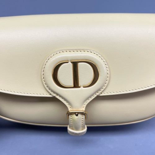Dior East West Bobby Flap Calfskin Light Yellow