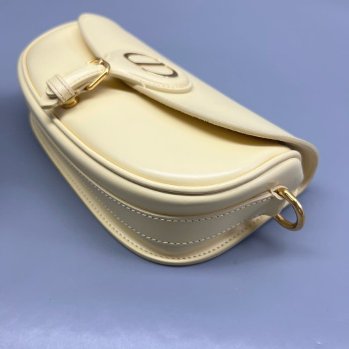 Dior East West Bobby Flap Calfskin Light Yellow