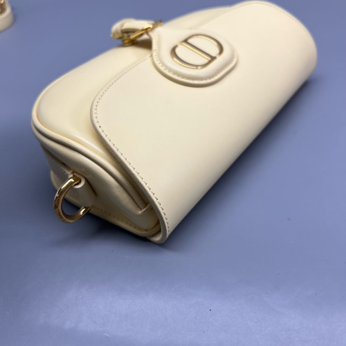 Dior East West Bobby Flap Calfskin Light Yellow