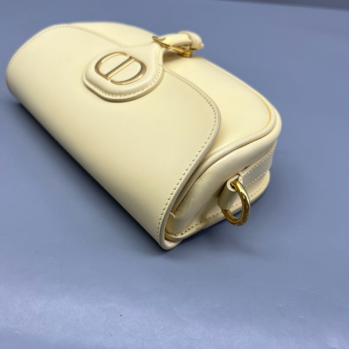 Dior East West Bobby Flap Calfskin Light Yellow