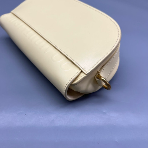 Dior East West Bobby Flap Calfskin Light Yellow