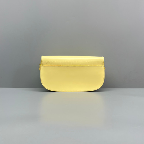 Dior East West Bobby Flap Calfskin Light Yellow