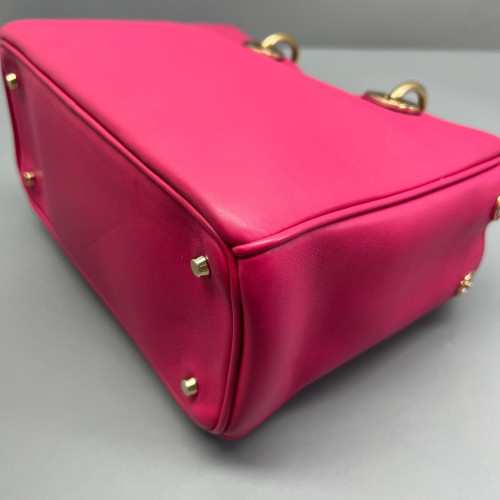 Dior Small Diorissimo Tote Calfskin Fuchsia