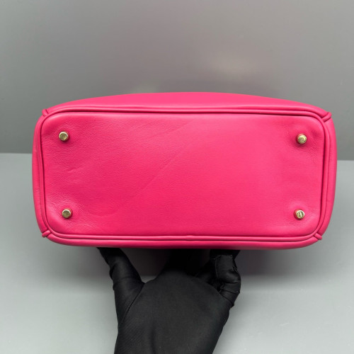 Dior Small Diorissimo Tote Calfskin Fuchsia