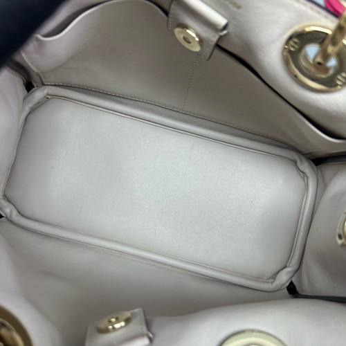 Dior Small Diorissimo Tote Calfskin Fuchsia