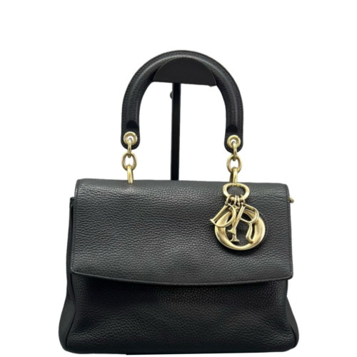 Dior Small Be Dior Flap Grained Calfskin Black