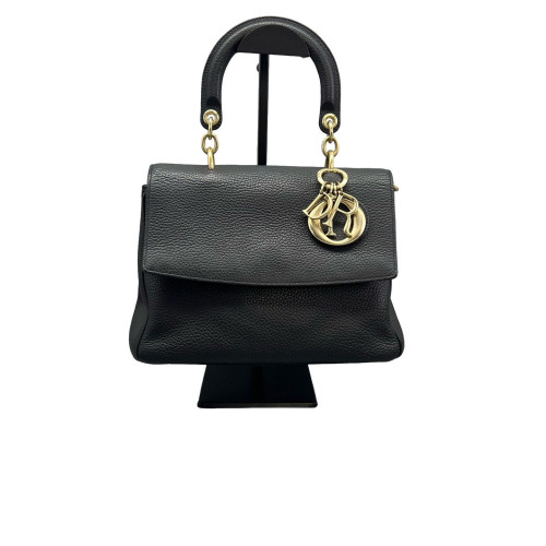 Dior Small Be Dior Flap Grained Calfskin Black