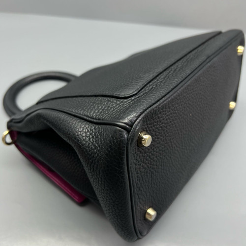 Dior Small Be Dior Flap Grained Calfskin Black