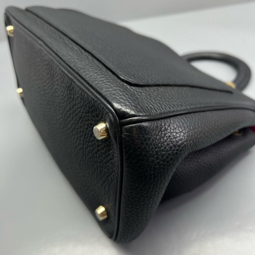 Dior Small Be Dior Flap Grained Calfskin Black