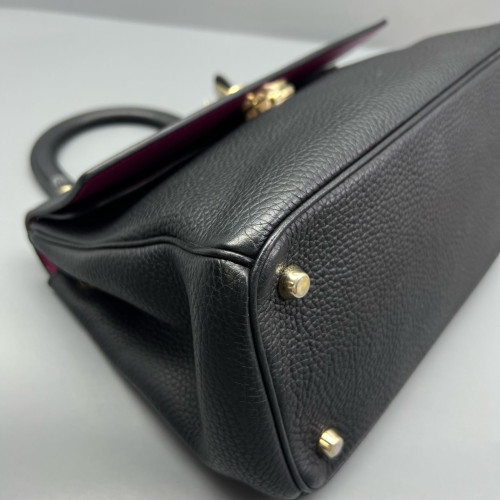 Dior Small Be Dior Flap Grained Calfskin Black