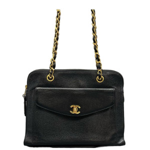 Chanel Tote Bag Calfskin Black
