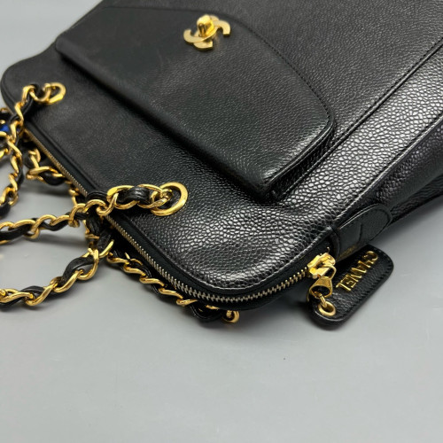 Chanel Tote Bag Calfskin Black