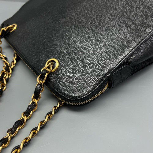 Chanel Tote Bag Calfskin Black