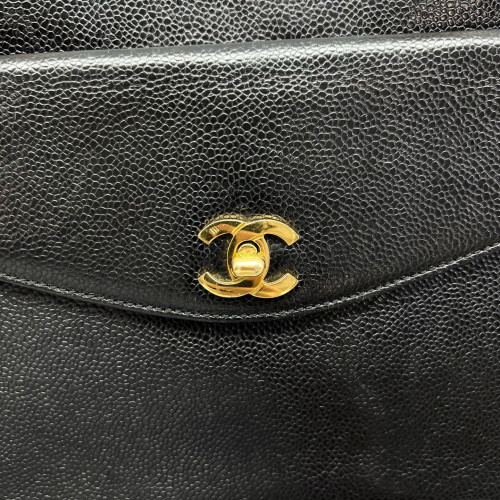 Chanel Tote Bag Calfskin Black
