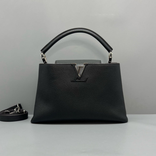 Louis Vuitton Capucines PM Calfskin Black