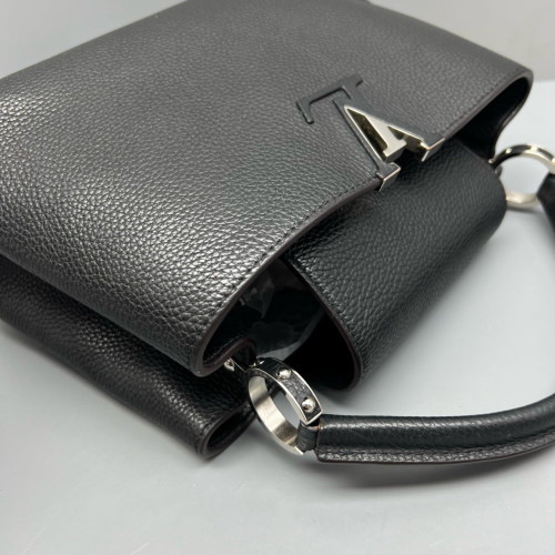 Louis Vuitton Capucines PM Calfskin Black