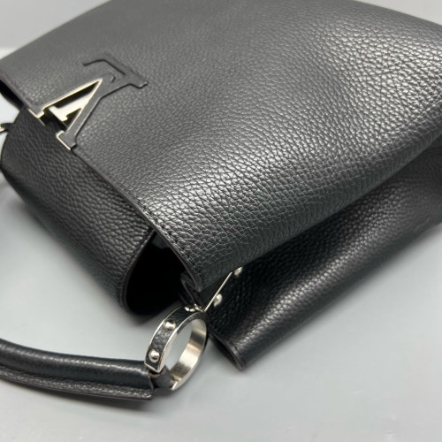 Louis Vuitton Capucines PM Calfskin Black