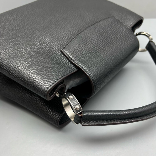 Louis Vuitton Capucines PM Calfskin Black