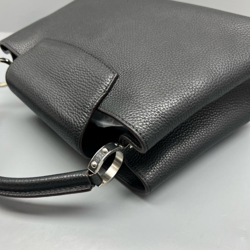Louis Vuitton Capucines PM Calfskin Black