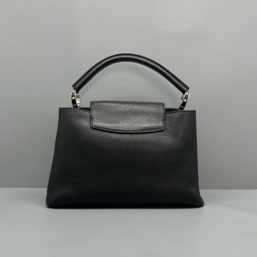 Louis Vuitton Capucines PM Calfskin Black