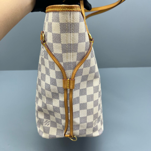 Louis Vuitton Neverfull MM Damier Azur White Grey Louis Vuitton Neverfull MM Damier Azur White Grey