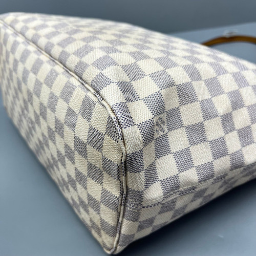 Louis Vuitton Neverfull MM Damier Azur White Grey Louis Vuitton Neverfull MM Damier Azur White Grey