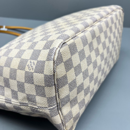 Louis Vuitton Neverfull MM Damier Azur White Grey Louis Vuitton Neverfull MM Damier Azur White Grey