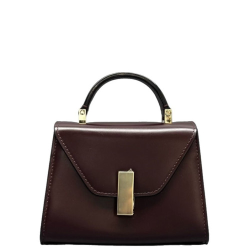Valextra Two-Way Bag Calfskin Burgundy