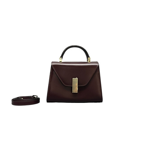 Valextra Two-Way Bag Calfskin Burgundy