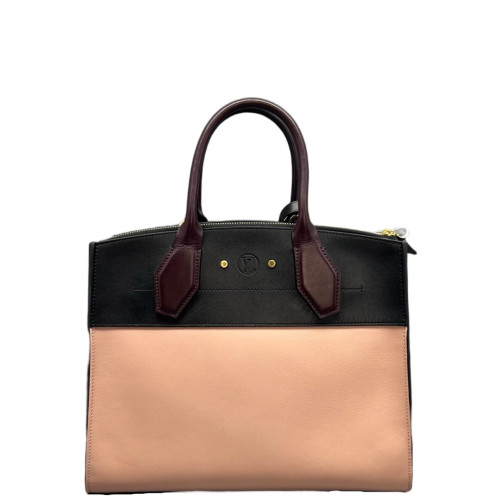 Louis Vuitton City Steamer MM Calfskin Black Pink Louis Vuitton City Steamer MM Calfskin Black Pink