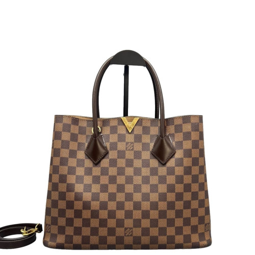 Louis Vuitton Kendington Handbag Damier Ebene Brown