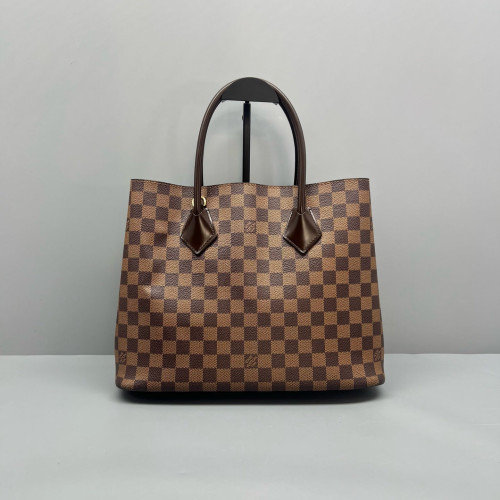 Louis Vuitton Kendington Handbag Damier Ebene Brown