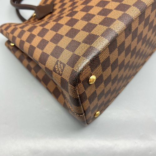 Louis Vuitton Kendington Handbag Damier Ebene Brown