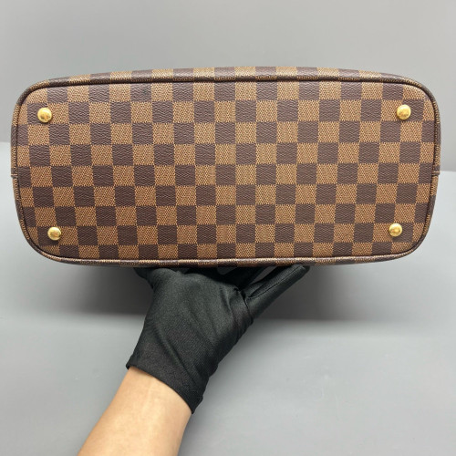 Louis Vuitton Kendington Handbag Damier Ebene Brown
