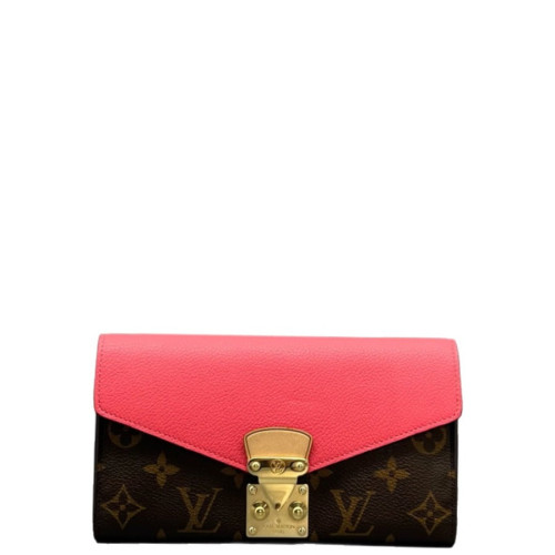 Louis Vuitton Continental Wallet Monogram Brown Red