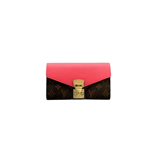 Louis Vuitton Continental Wallet Monogram Brown Red