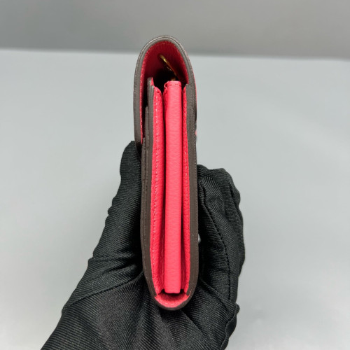Louis Vuitton Continental Wallet Monogram Brown Red