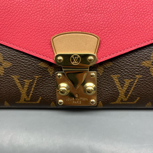 Louis Vuitton Continental Wallet Monogram Brown Red
