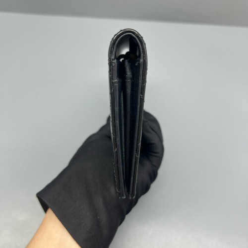Chanel Quilted Continental Wallet Patent Calfskin Black