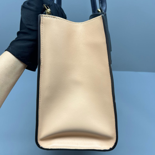 Louis Vuitton City Steamer MM Calfskin Black Beige Purple
