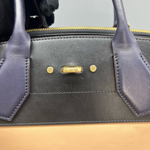 Louis Vuitton City Steamer MM Calfskin Black Beige Purple
