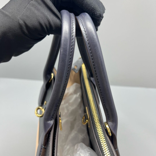 Louis Vuitton City Steamer MM Calfskin Black Beige Purple