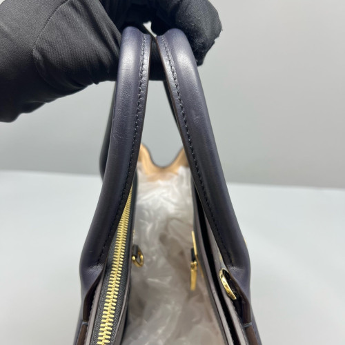 Louis Vuitton City Steamer MM Calfskin Black Beige Purple